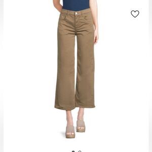 Hudson Jeans Rosalie Wide Leg Ankle desert Taupe Tan Trousers size 30 NWT